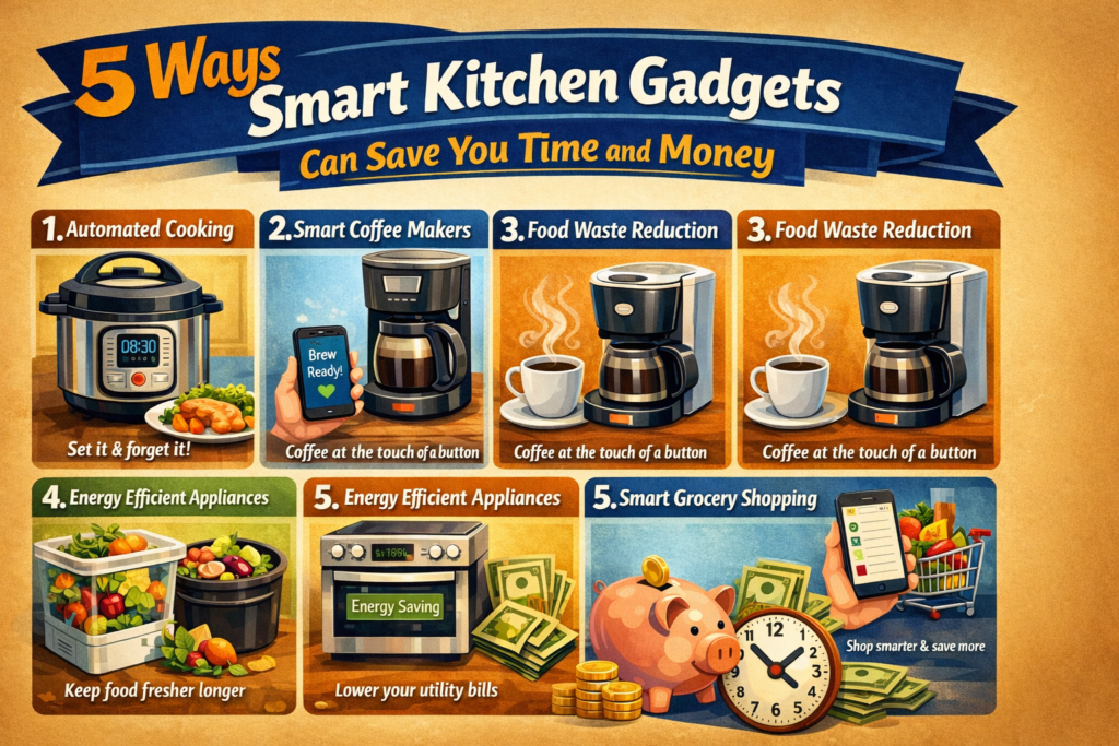 5 Ways Smart Kitchen Gadgets Can Save You Time and Money.