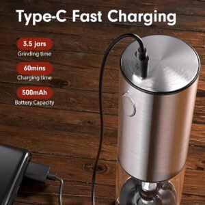 GlowSpice Stainless Steel Electric Grinder Duo